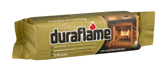 DURAFLAME® 2.5LB GOLD Single FIRELOG packaging