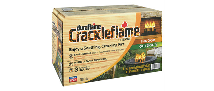 Case of 6 Crackleflame Indoor Outdoor firelogs