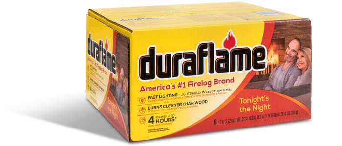 case of duraflame® 6lb firelogs