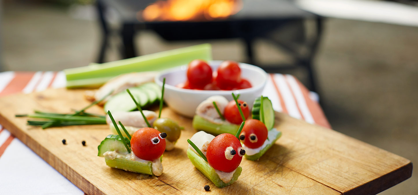 Fireside Snacks: Veggie Bugs