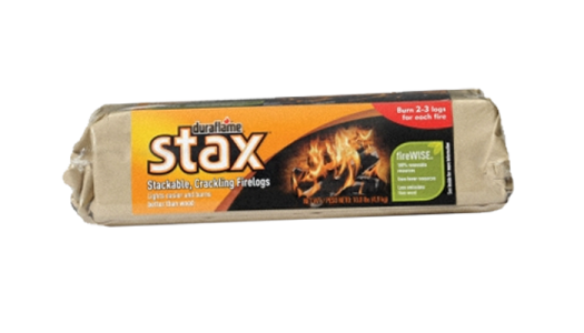 duraflame stax, the first stackable manufactured firelog packaging from 2008