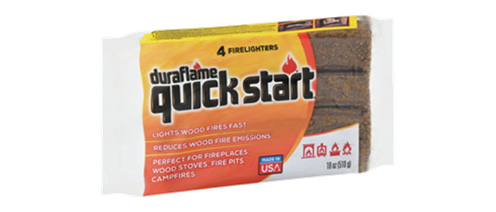 Package of 4 QUICK START® FIRELIGHTERS packaging